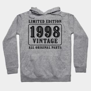 All original parts vintage 1998 limited edition birthday Hoodie